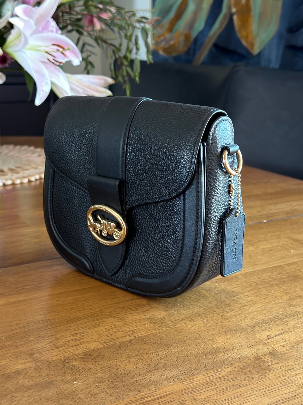 COACH Georgie Saddle Bag - Picture 4 of 6